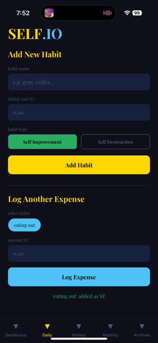 SELF.IO Screenshot 9 of 10