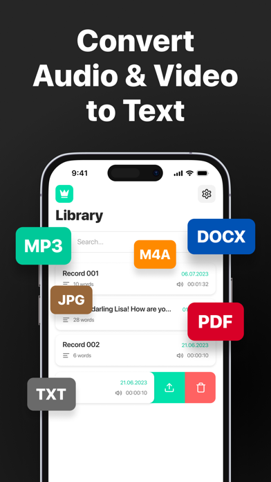 Screenshot 2 of AI Voice Note Taker App