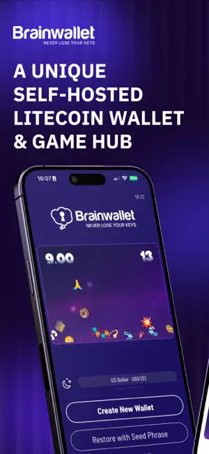 Brainwallet: Litecoin Wallet screenshot 1