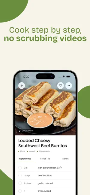 Nourio: AI Recipe from Video screenshot 4