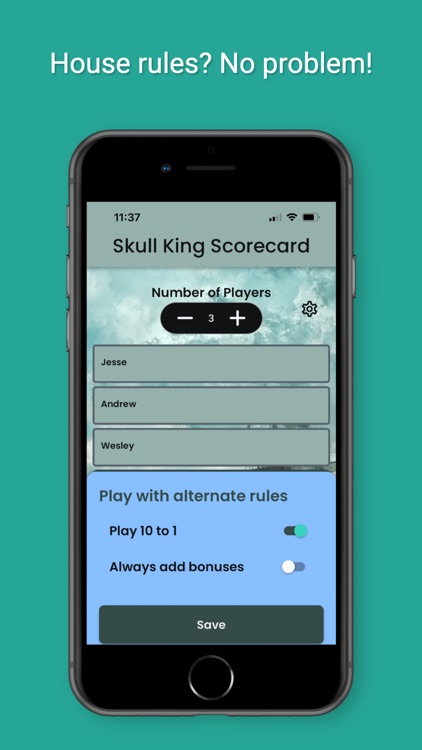 Skull King Scorecard
