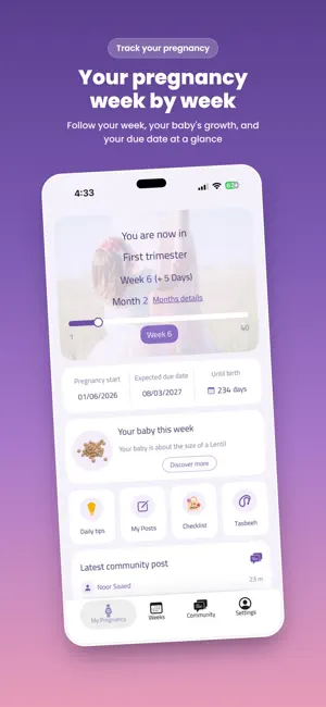 Purple Pregnancy Guide screenshot 3