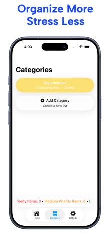 Need List: Inventory Screenshot 1 of 4
