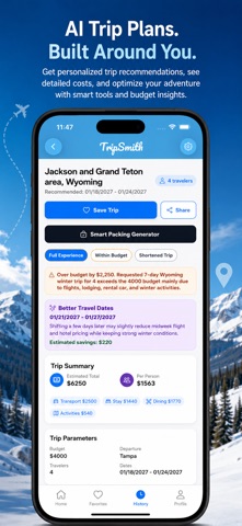 TripSmith: AI Trip Planner screenshot