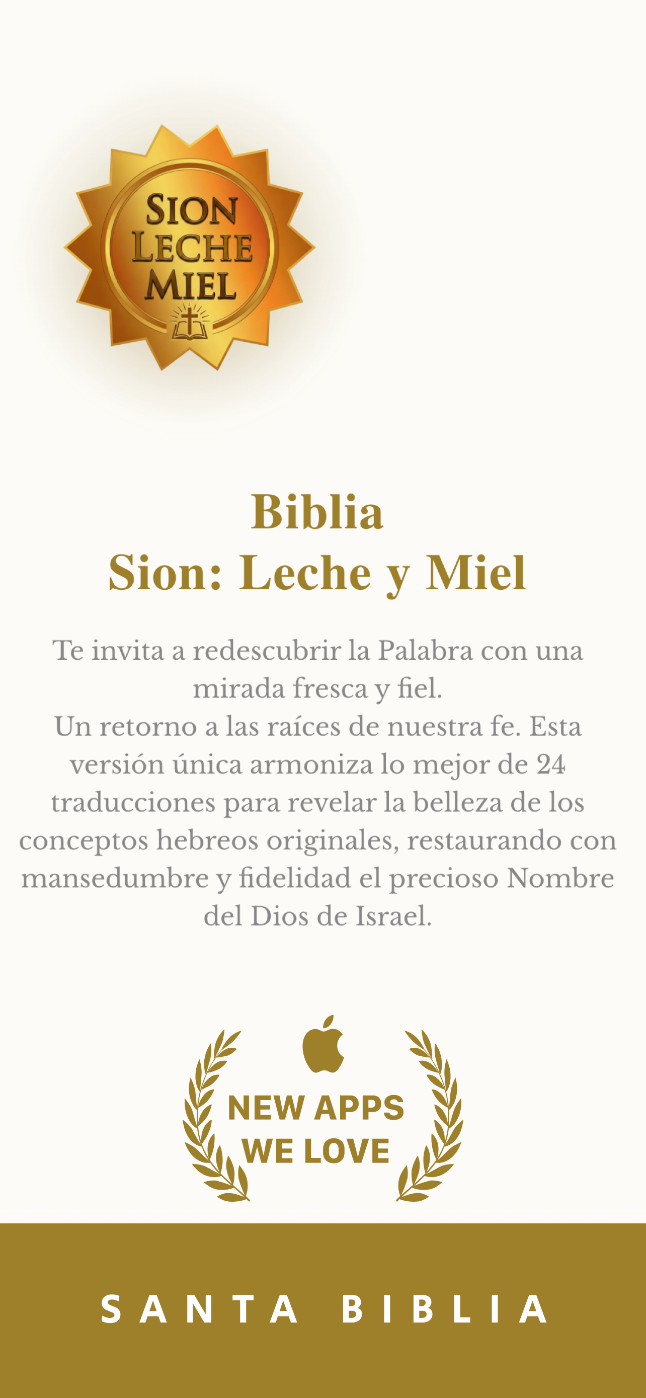 Biblia Sion: Leche y Miel