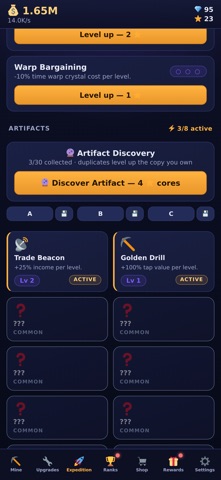 AstroForge: Idle Miner iPhone screenshot