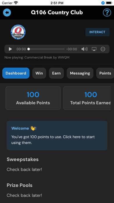 Today's Q106 Country Club Screenshot