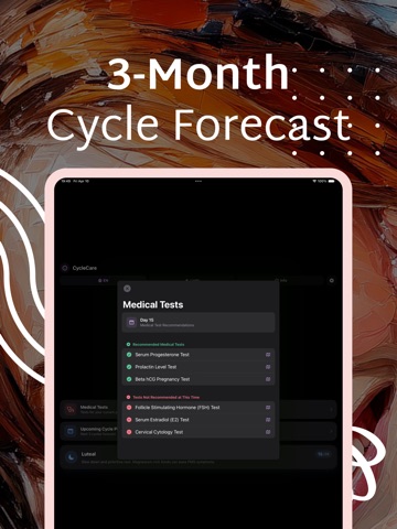 Cycle Care: Menstrual Cycle iPad screenshot