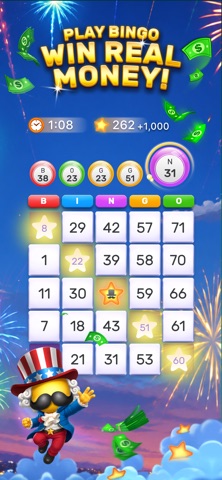 Bingo Stars - Win Real Money iPhone screenshot