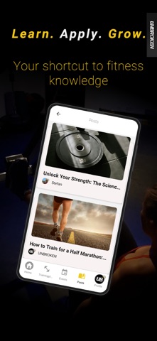 UNBROKEN: Training and Fitness iPhone screenshot