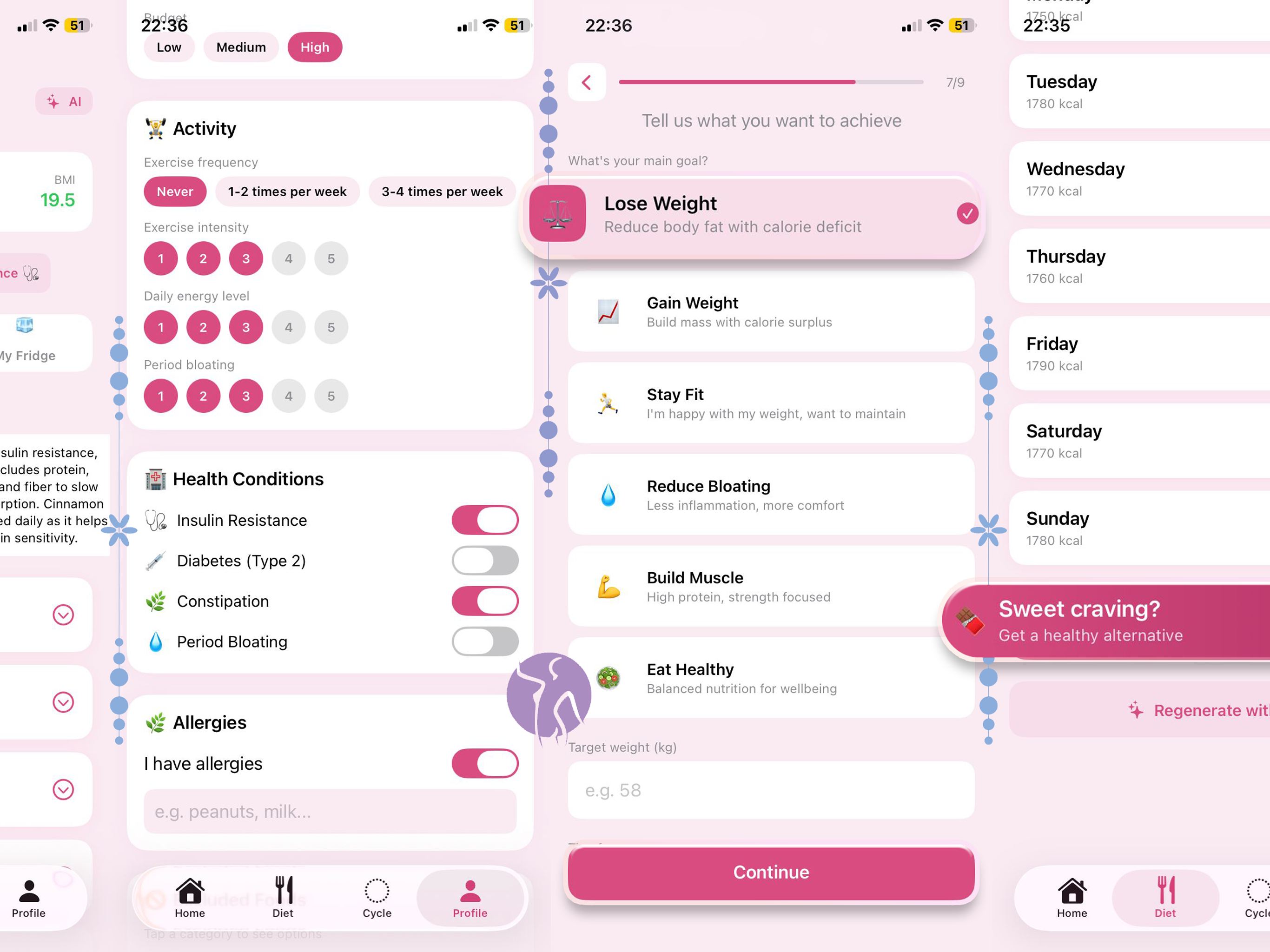 CycleFit - Period & Diet screenshot 12