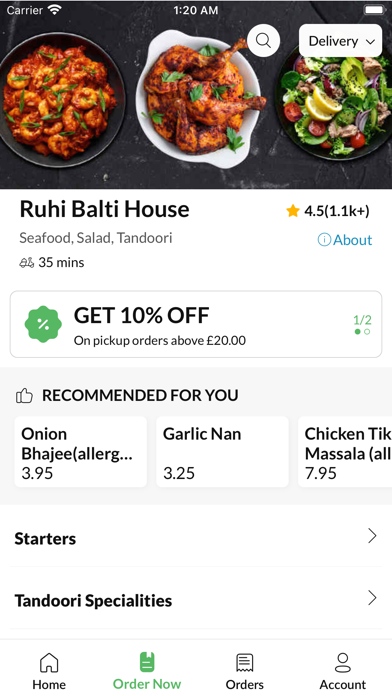 Ruhi Balti House. Screenshot