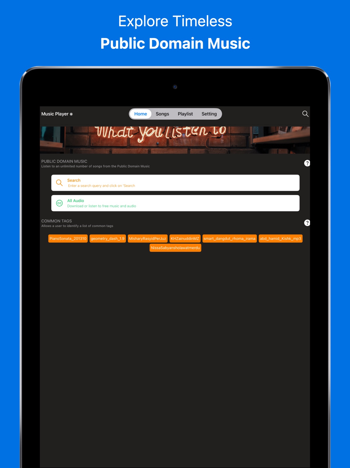 Music Player: MP3 Download ipad screenshot 1