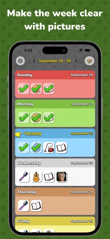 Visual Schedule: Week Planner iPhone screenshot