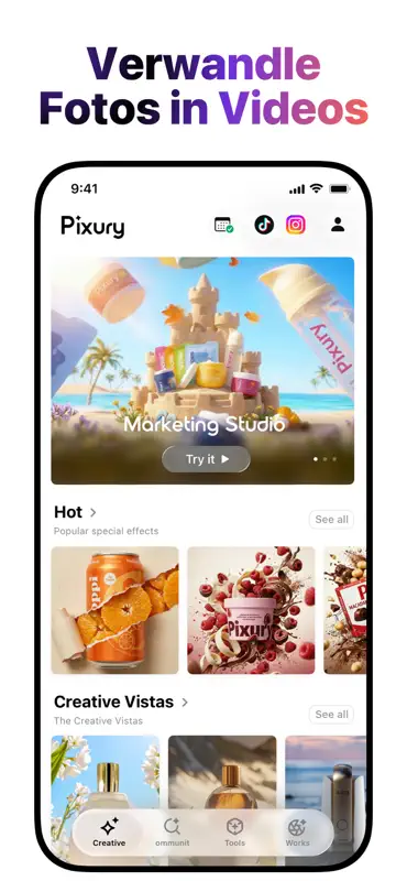 KI Produktvideo & Ads - Pixury screenshot 3 of 7