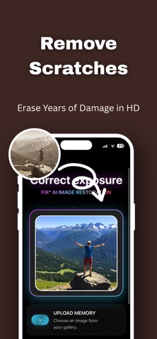 AI FIX°: Restore Old Photos iPhone screenshot
