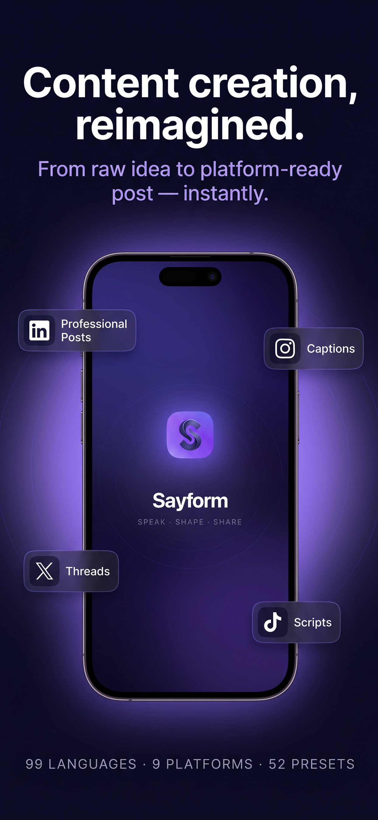 Sayform: AI Content Creator