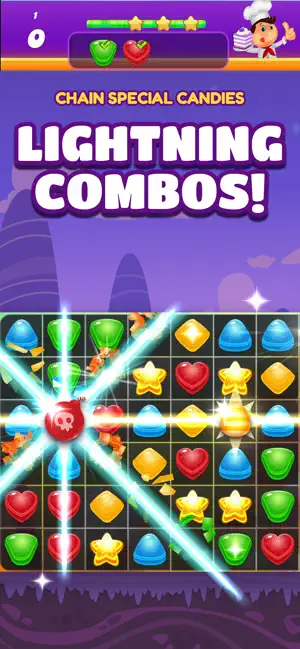 Candy Match 3: Sweet Puzzle screenshot 1
