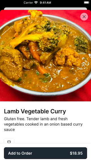 Namaste Kitchen To Go iPhone screenshot 3 - Food & Drink app