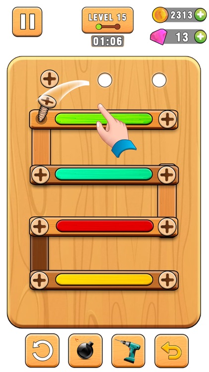 Screw Puzzle Wood Nut and Bolt screenshot-3