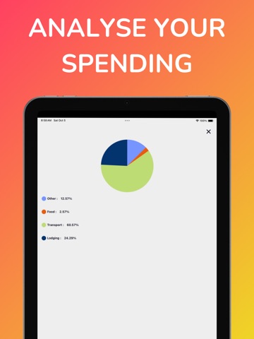 TripMoney: Travel Budget iPad screenshot