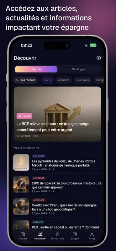 Monevia : simulateur d'épargne screenshot 6 of 10