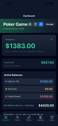 Poker Night Ledger Screenshot 1 of 3
