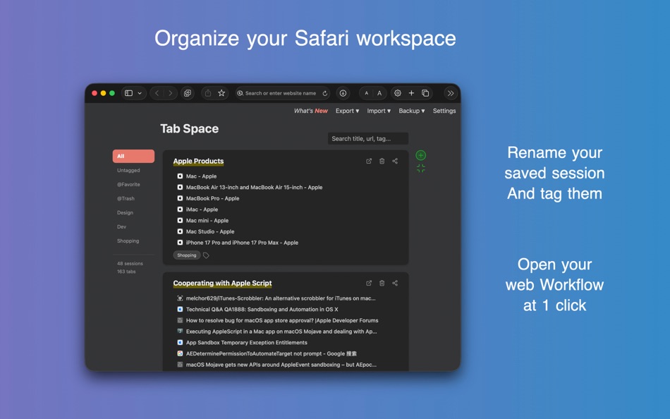 #2. Tab Space (macOS) بواسطة: 渊 周