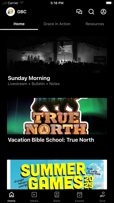 Grace Bible Chapel Screenshot