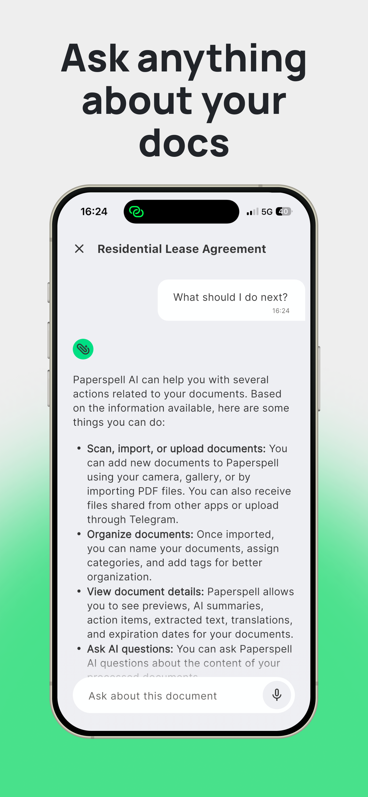 Paperspell AI Document Manager screenshot 4
