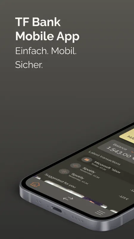 TF Bank Mobile screenshot 1 of 6