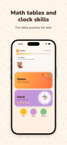 Roxy Math: Tables & Clock Screenshot 1 of 8