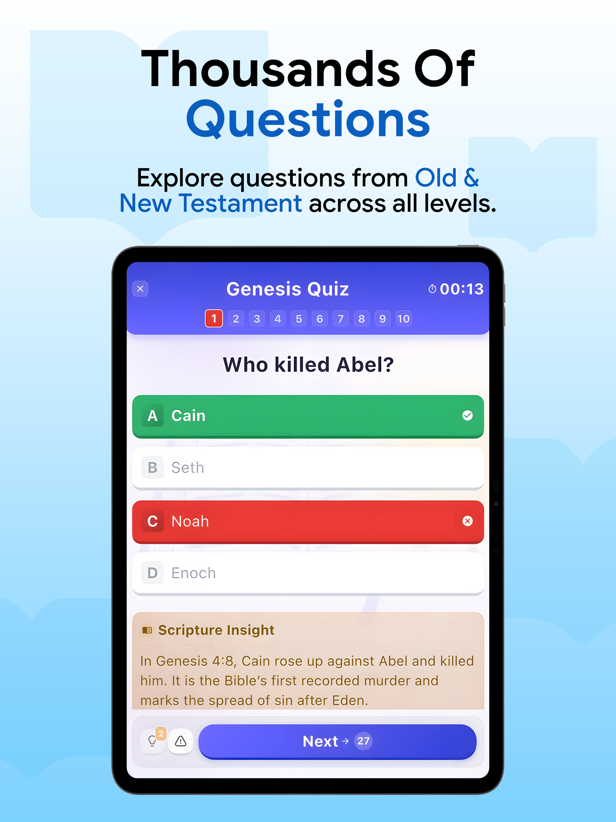 Bible Quiz: Daily Trivia