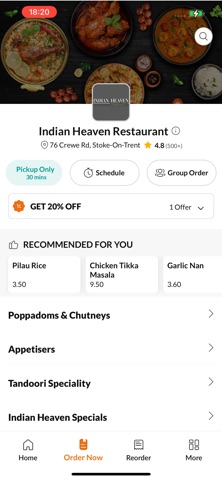 Indian Heaven Restaurant screenshot