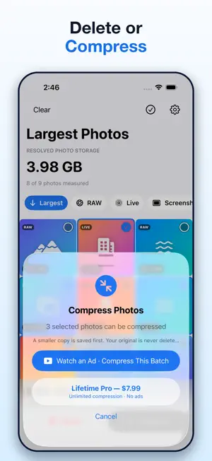 Photo Cleaner: Sort by Size screenshot 3