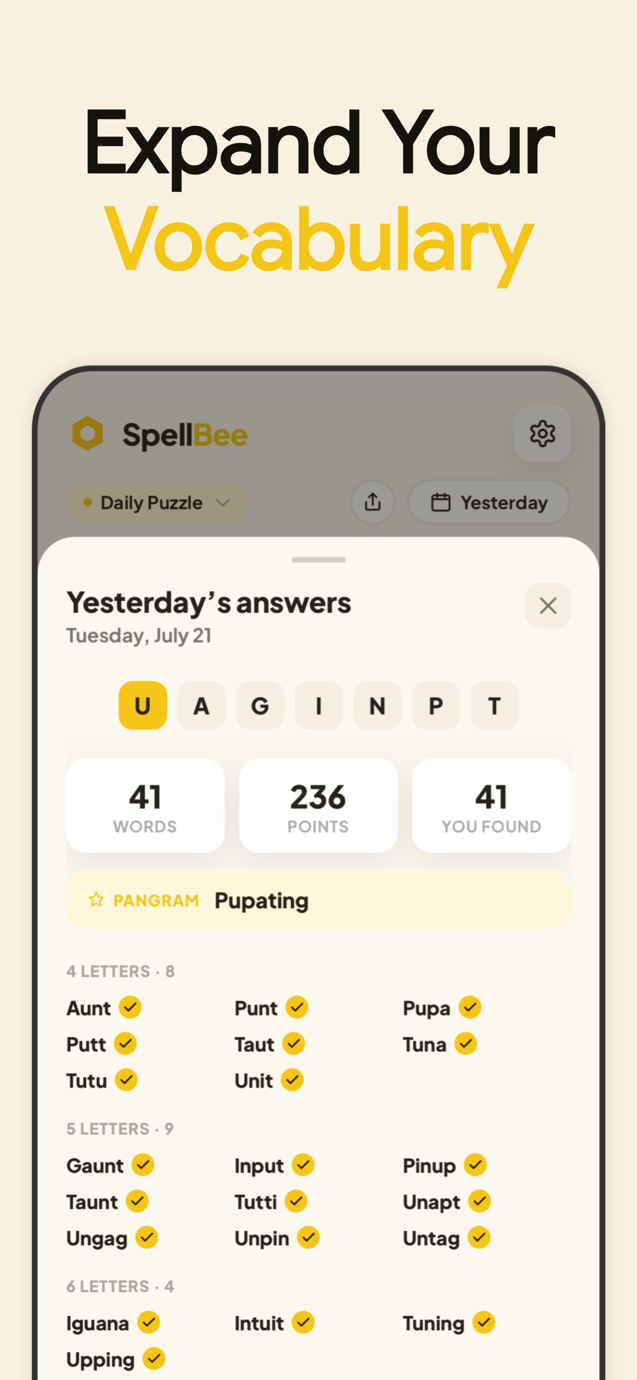 SpellBee: Spelling Puzzle screenshot 4