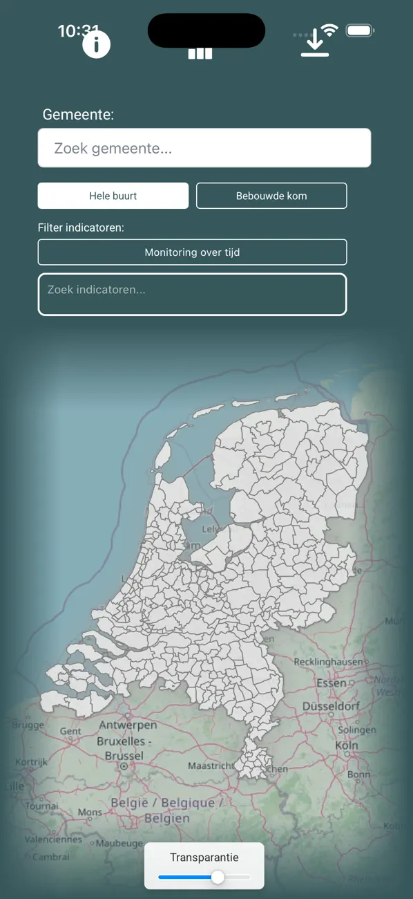 #1. Buurtdashboard KEA (iOS) Ved: Daniel Staal