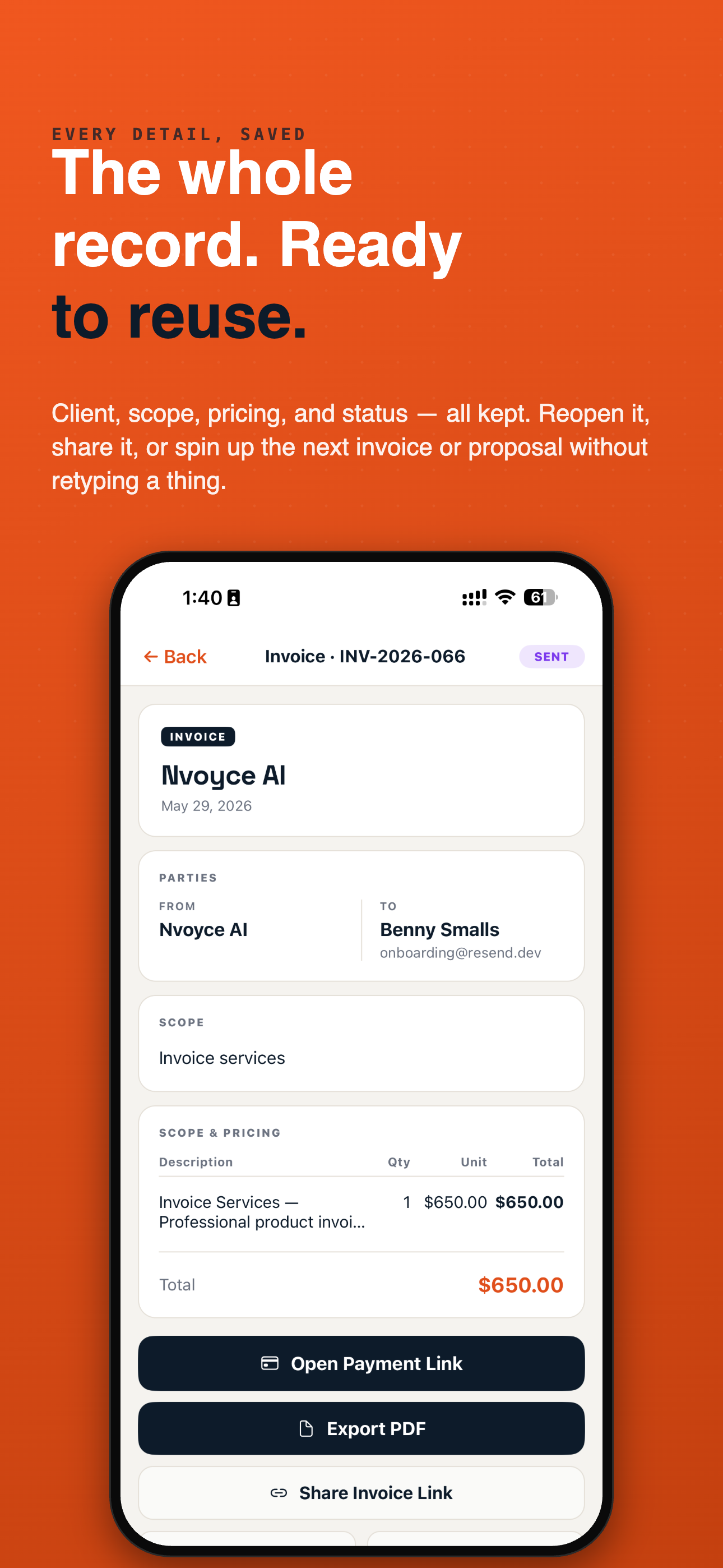 Nvoyce: AI Invoice Maker screenshot 8