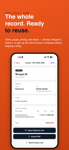 Nvoyce: AI Invoice Maker Screenshot 8 of 10