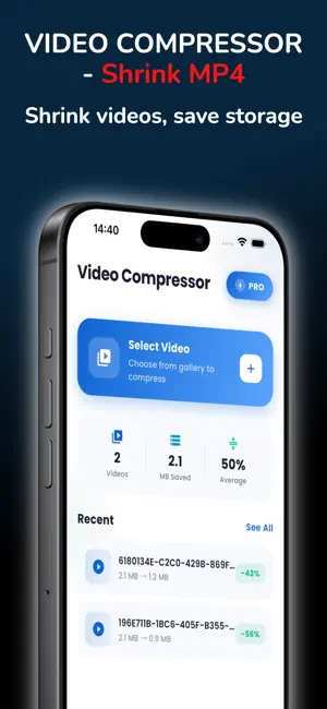 Video Compressor #1 screenshot 1