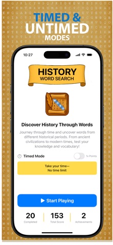 History Word Search screenshot