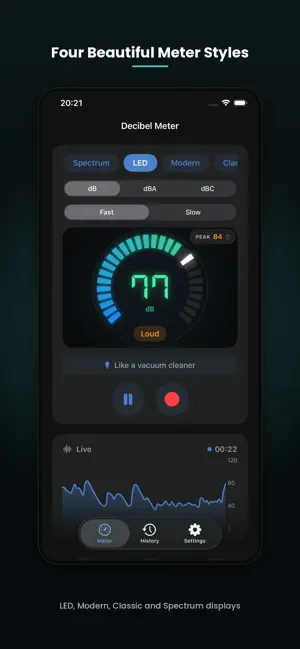 Sound Meter: Decibel & dB screenshot 2