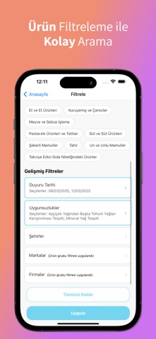 Gıda Güvenliği: Taklit-Tağşiş iPhone screenshot 3