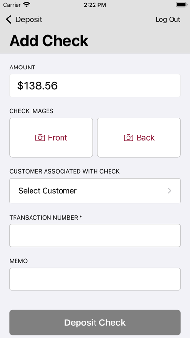 Better Banks Business Deposit Screenshot