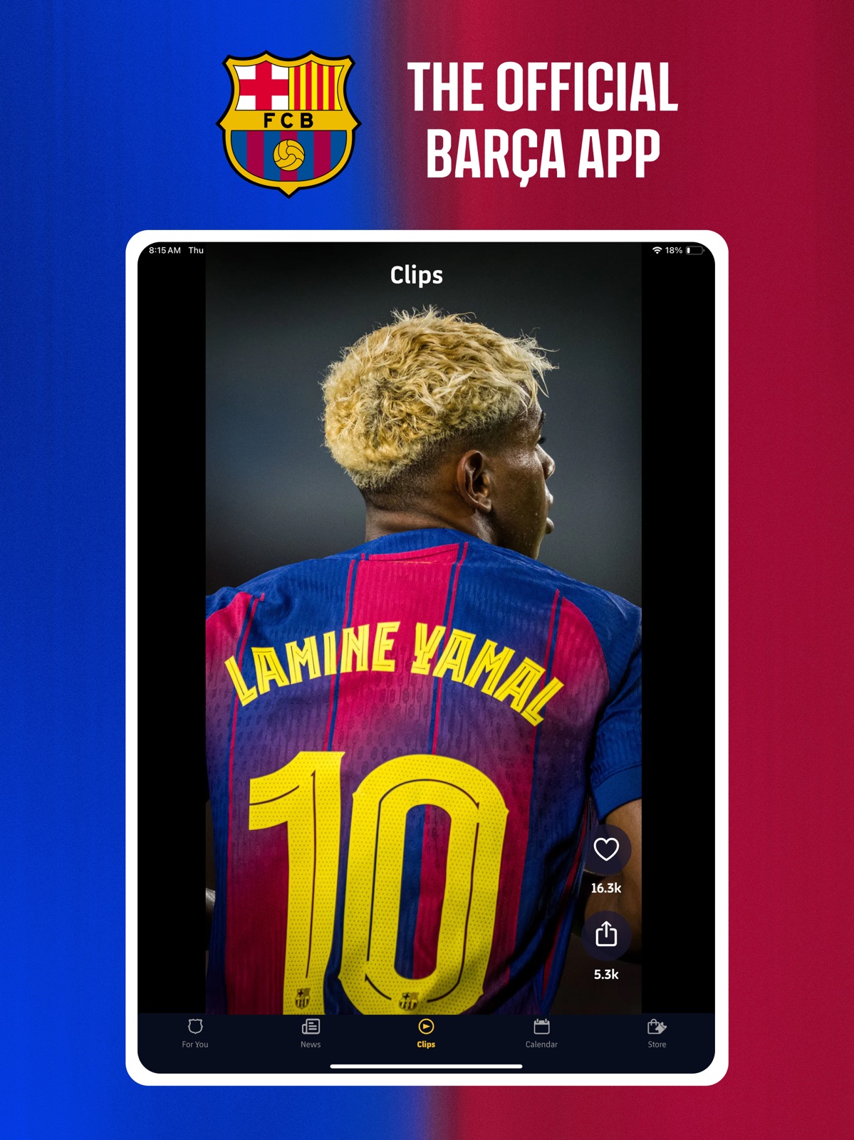 FC Barcelona Official App ipad screenshot 1