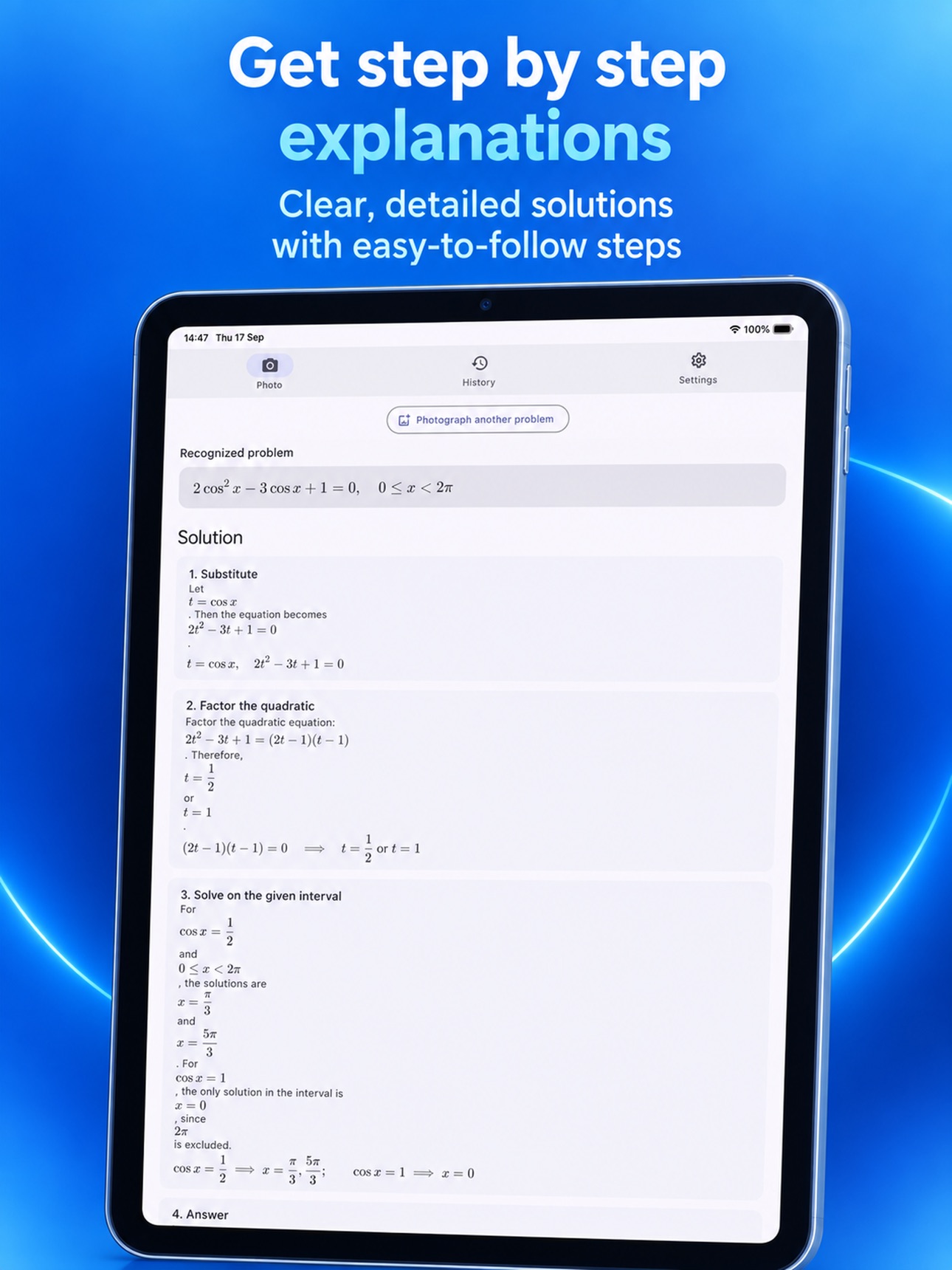 Screenshot 8 of Equation Solver AI: Scan Math