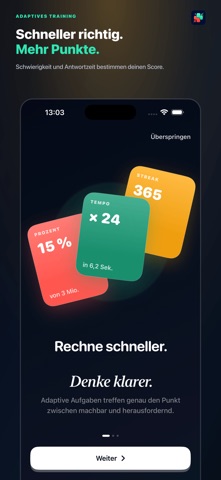 Kopfrechnen+ Mathe Trainer Screenshot 1 of 6