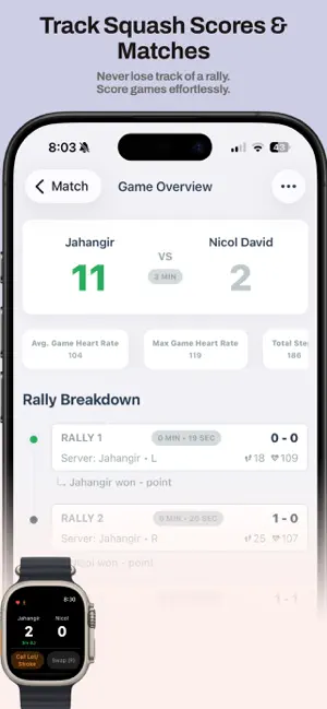 Squash Scorekeeper screenshot 1