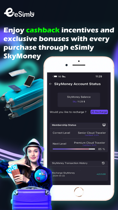 eSimly: eSIM Internet & Travel Screenshot