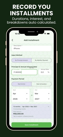Tortol - Installments Tracker screenshot